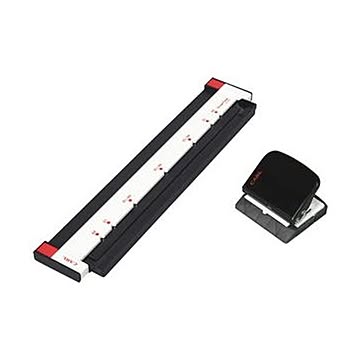 （まとめ）カール事務器 ゲージパンチ ブラックGP-2630-K 1台【×5セット】