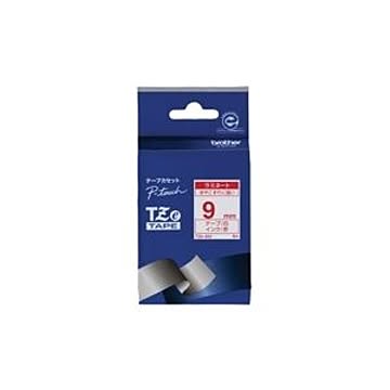 (業務用30セット) brother ブラザー工業 文字テープ/ラベルプリンター用テープ 【幅：9mm】 TZe-222 白に赤文字