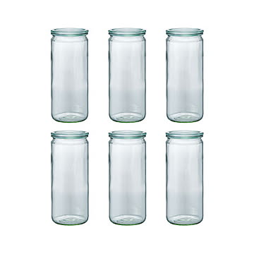 ストレート 1000ml 6個セット WECK マークスインターナショナル WE-908