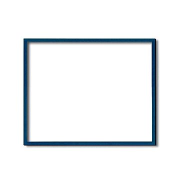 【木製額】色あせを防ぐUVカットアクリル ■デッサン額 小全紙サイズ（660×510mm）ブルー 壁掛けひも付き 化粧箱入り