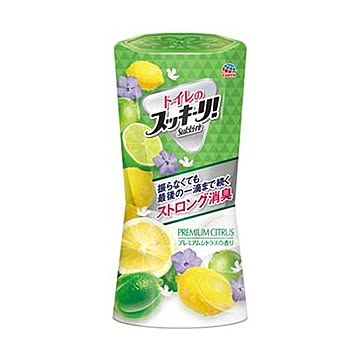 （まとめ）アース製薬 トイレのスッキーリ！プレミアムシトラス 400ml 1セット（3個）【×10セット】