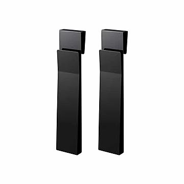 山崎実業 扉用ランチョンマット収納 tower ホルダー キッチン用 幅調整 可 ブラック 4084 4085