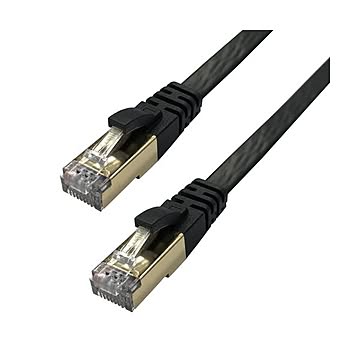 3個セット Lazos 高耐久高速フラットLANケーブル 10m L-LNC10X3