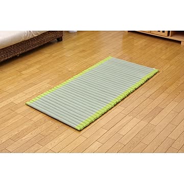 フリーマット い草ごろ寝用 クッション プチポコ 70×150cm グリーン