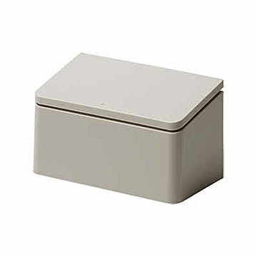 ideaco イデアコ TUBELOR flat rectangle チューブラー フラット レクタングル 1.8L フタ付き キッチン卓上用ゴミ箱 生ごみ用ゴミ箱 ごみ箱 キッチン用 台所用 洗面用