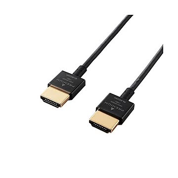 【5個セット】 エレコム HDMIケーブル/Premium/超スリム/1.5m/ブラック DH-HDP14SS15BKX5