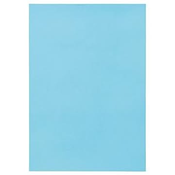 （まとめ） TANOSEE 色画用紙 八つ切 みずいろ 1パック（10枚） 【×30セット】