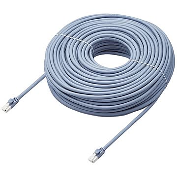 エレコム LANケーブル／CAT6A対応／EURoHS指令準拠／爪折れ防止／簡易パッケージ仕様／50m／ヨリ線／ブルー LD-GPAT／BU50／RS