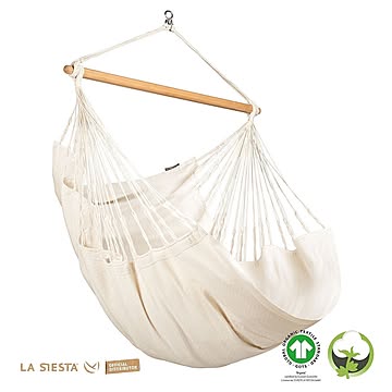 【LA SIESTA（ラシエスタ）】ハンモックチェア コンフォート［１人用］ ハバナ（オーガニックコットン製）HAL18