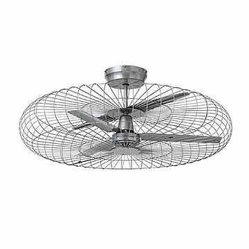 HERMOSA ハモサ GRAND MONICA Ceiling fan グラン モニカ シーリングファン CF-007 3枚羽根 大型ケージ付き リモコン付き 天井扇 空気循環 【要天井補強】