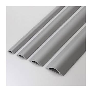 （まとめ）エレコム 床用モール（グレー） LD-GA1307／LG【×5セット】