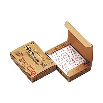 (まとめ) ニチバン マイタックリサイクルインデックス ブンボックス 中 23×29mm 赤枠 MLBB-132RR1パック（1200片：12片×100シート） 【×10セット】