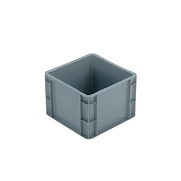 TP規格 コンテナボックス TP-332.5B 穴無し グレー 相互モジュール嵌合可