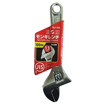 （まとめ）H&H モンキーレンチ/作業工具 【100mm】 目盛付き JIS/H級 MJ-100 〔業務用/DIY用品/日曜大工/スパナ〕【×20セット】