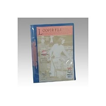 （まとめ） リヒトラブ ルーパーファイル ルーパーファイル・A4判タテ型（背幅6mm） F-3006 赤 1冊入 【×20セット】
