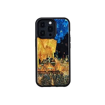 ikins 天然貝ケース for iPhone 13 Pro 夜のカフェテラス I21070i13P