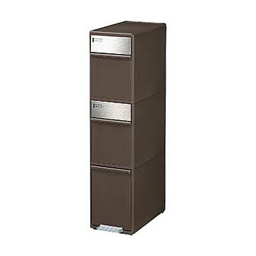 like-it ライクイット 分別スイングステーション ワイド 3段 BWP-12BS 55L ゴミ箱 ダストボックス 分別 ペダル リサイクル