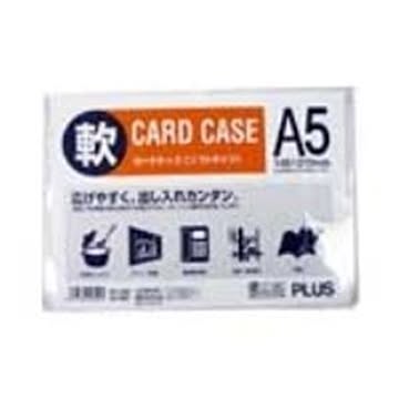 （まとめ）プラス 再生カードケース ソフト A5 PC-305R×30セット