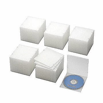 エレコム　Blu-ray/DVD/CDケース(スリム/PP/1枚収納)　CCD-JPCS100CR 管理No. 4953103399969