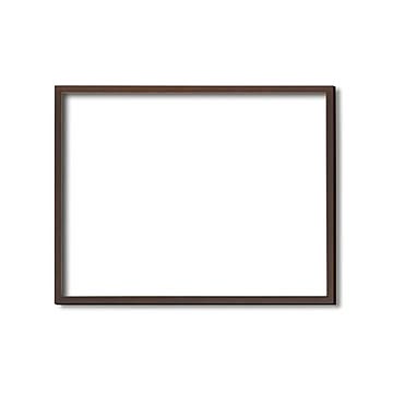 デッサン額縁/フレーム 【半切サイズ 545×424mm】 ブラウン 壁掛けひも付き 化粧箱入り 5767