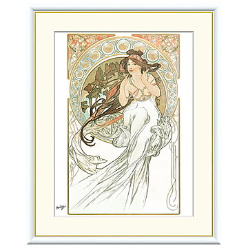 額絵 芸術・音楽 アルフォンス・ミュシャ 61x49.5cm 三幸