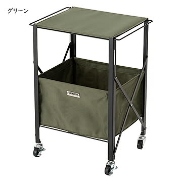 ラック 組立式 フォールディング テーブルワゴン MIP-71 幅39.5x奥行30x高さ55cm 東谷