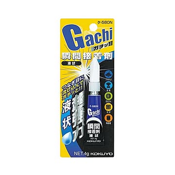 （まとめ）コクヨ 瞬間接着剤（ガチッ！）液タイプ4g タ-580N 1セット（5本）【×2セット】