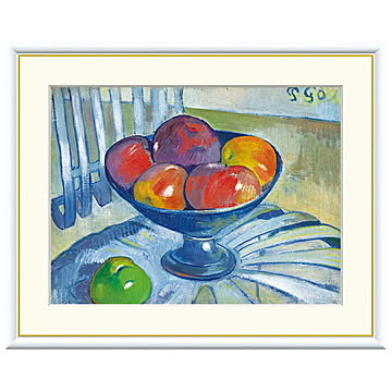 額絵 ガーデンチェアのフルーツ皿 ポール・ゴーギャン 42x34cm 三幸