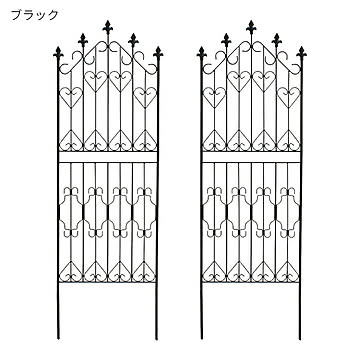 フェンス 組立式 2枚組 アイアンフェンス150 ロータイプ DF009L-2P 幅530x奥行17x高さ1560mm 住まいスタイル