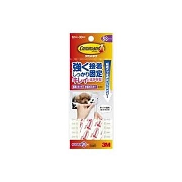 （まとめ）スリーエム 3M コマンドタブ CMR1 SSサイズ 24枚【×10セット】