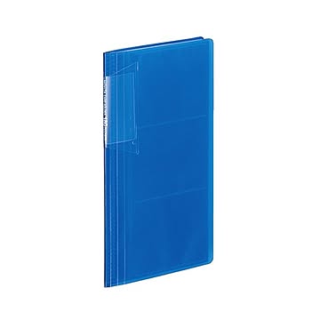 コクヨ カードホルダーノビータ固定式 スリムタイプ180名 ヨコ入れ 青 メイ-N218B 1セット10冊