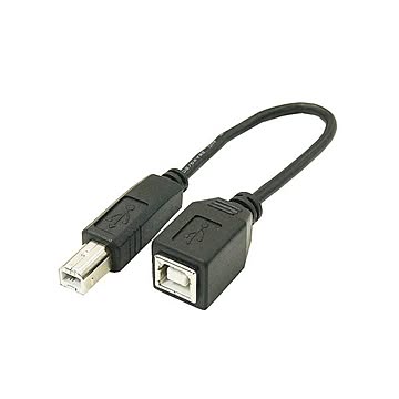 (まとめ)変換名人 USBケーブル20cm B(オス) to B(メス) USBBA-BB20×10セット