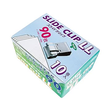 （まとめ） トーキン スライドクリップ LLシルバー SC-LL10S 1パック（10個） 【×5セット】