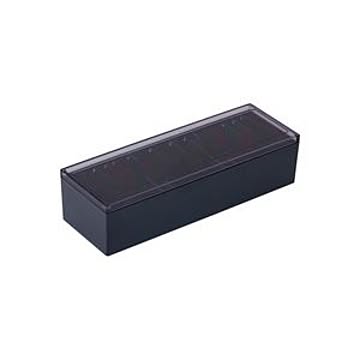 （まとめ）キングジム 名刺整理箱 75 黒【×3セット】