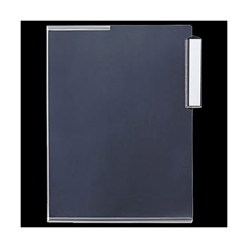 （まとめ）G-Aim 見出し付ホルダー A4サイドインデックス マチ付 YF-820M 1パック(5枚) 【×30セット】