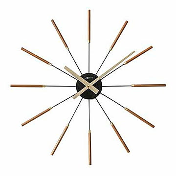 NEXTIME ネクスタイム Radiant clock stick ラジアントクロックスティック NXT-J013 / NXT-J014 掛時計 掛け時計 ウォールクロック 壁掛け時計