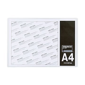 まとめ TRUSCO 厚口カードケース A4THCCH-A4 1枚  ×50セット