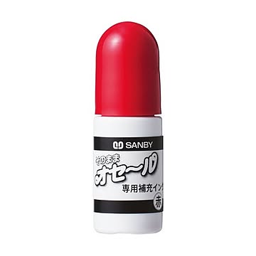 (まとめ) サンビー そのままオセール補充インク油性顔料 赤 5ml TDI-02 1個  【×50セット】