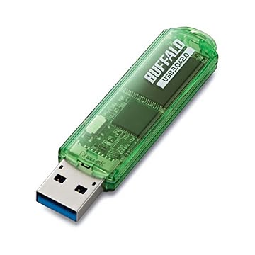 まとめバッファロー USB3.0対応USBメモリー スタンダードモデル 16GB グリーン RUF3-C16GA-GR 1個×2セット