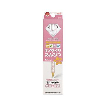 （まとめ） 三菱鉛筆 かきかたナノダイヤえんぴつ K69022B ピンク 12本入 【×3セット】