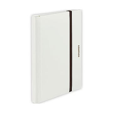 まとめキングジム 二つ折りクリアーファイルコンパック 10ポケット 白 5894Hシロ 1冊 ×10セット