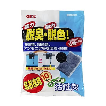 （まとめ） やしがら活性炭 超お徳用10袋入 （ペット用品） 【×6セット】