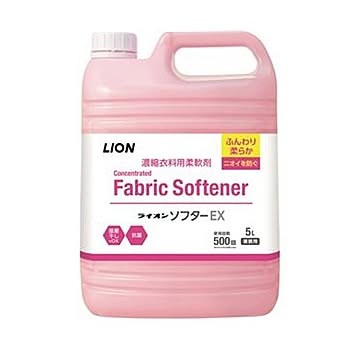 （まとめ）ライオン ソフターEX 業務用 5L 1本【×5セット】