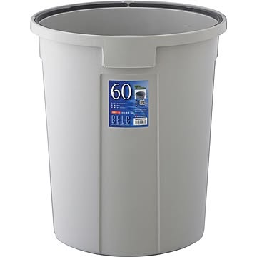 ベルク 60N 丸型ダストボックス ライトグレー フタ別売