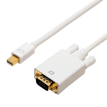 ミヨシ FullHD対応 miniDisplayPort - D-sub ケーブル DPC-2KDS20/WH
