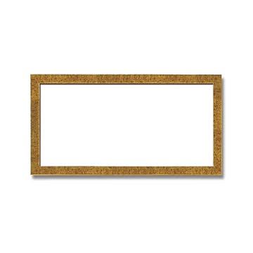 【長方形額】木製額 縦横兼用額 前面アクリル仕様 ■金（銀）長方形額（500×250mm）金柄紋