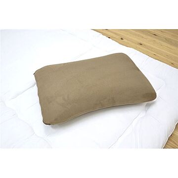 枕 ピロー 洗える 低反発 やわらかい マイクロソフト低反発モールド枕 ブラウン 約40×60cm