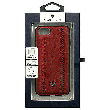 MASERATI 公式ライセンス品 iPhone8/7/6s/6専用 本革バックカバー MAGPEHCI8BU 管理No. 4526397968410
