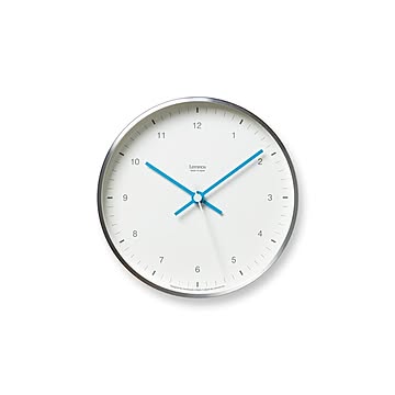 Lemnos レムノス CASA MIZUIRO ミズイロ LC07-06 電波時計 掛け時計 掛時計 置き時計 置時計 置き掛け兼用 幅20cm スタンド付属 アルミ