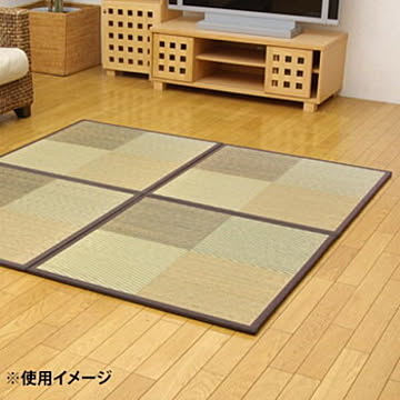 ニール ユニット畳 12枚1セット 82×82×1.7cm ブラウン 軽量タイプ